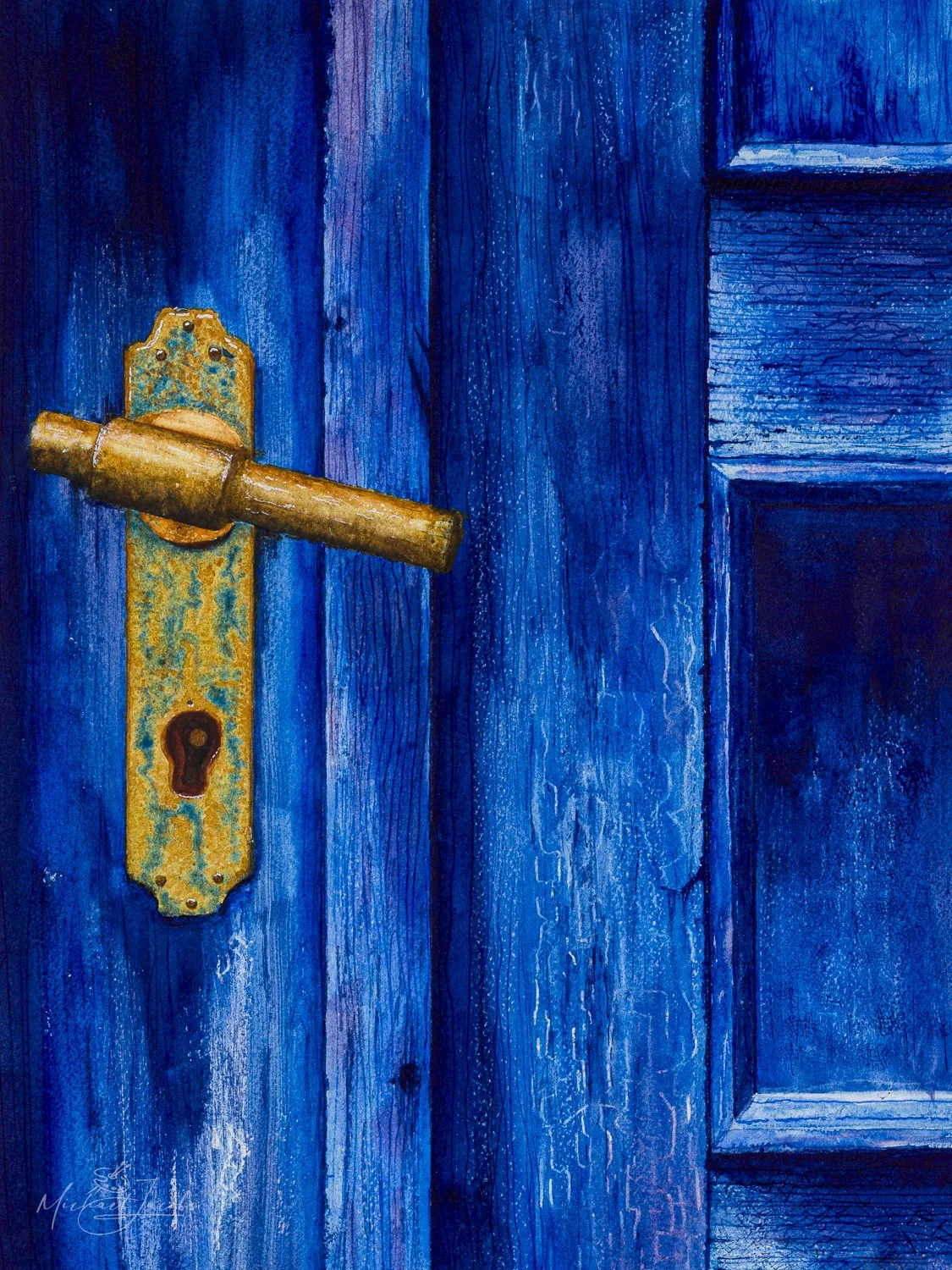 Echoes Behind the Blue Door — Michael Jacobs Fine Art